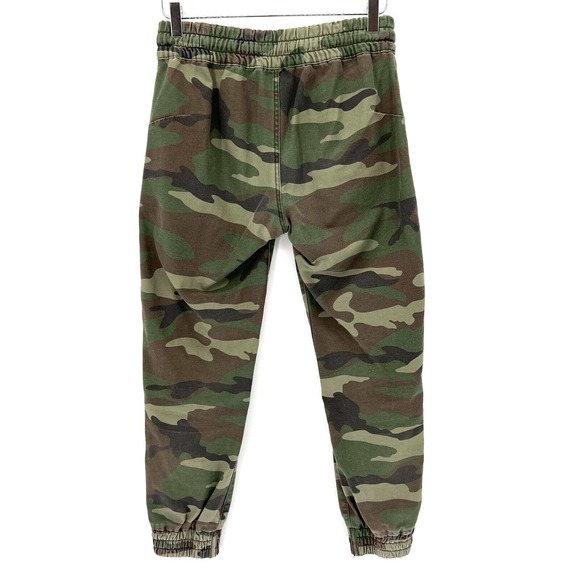 Aritzia Tna Alix Camo Jogger Pants Pull On Crop Zip Pockets Green Size XS - Picture 6 of 11